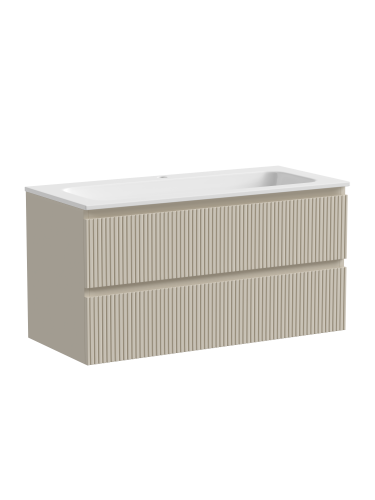 Тумба под раковину Sancos SNOB T SNT100CE 100х45х50 подвесная цвет бежевый